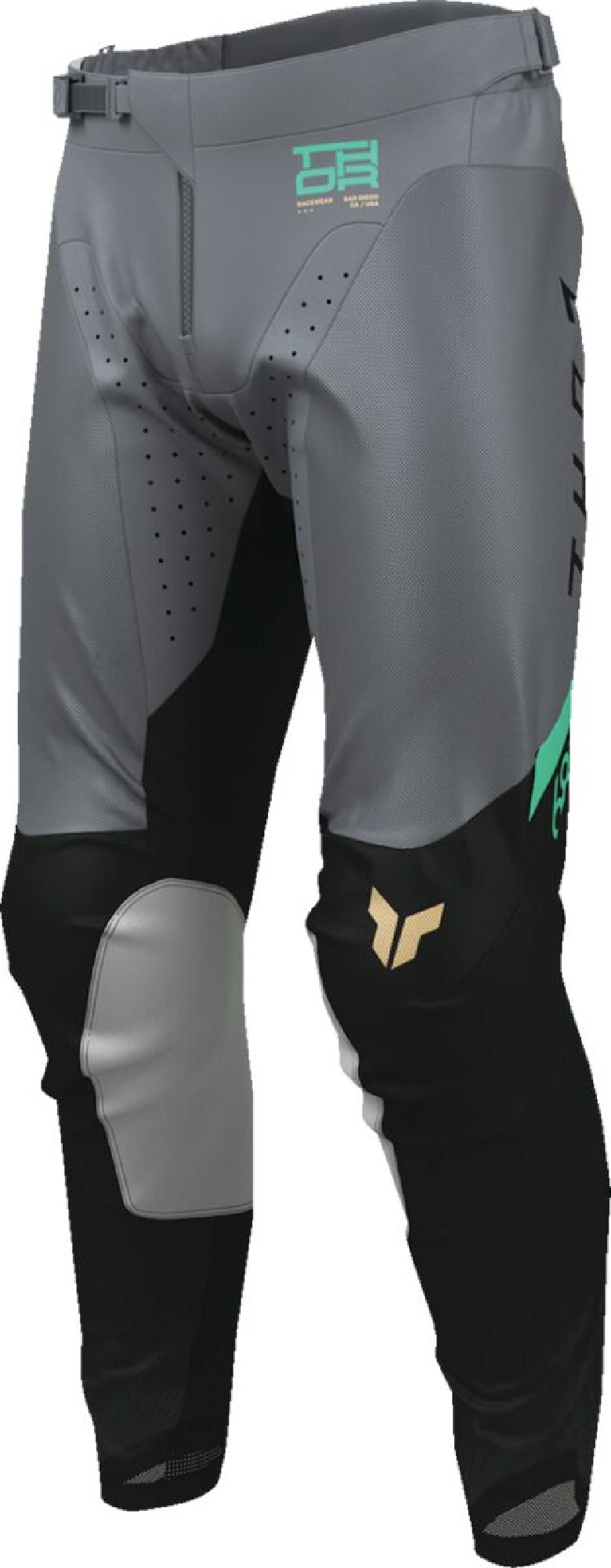 Thor Launchmode Vent Raptor Spodnie motocrossowe /szary/zielony 32 Rysunek 3