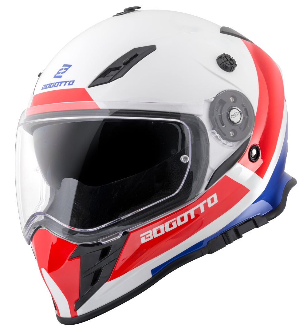 Bogotto V331 Pro Tour Casco Enduro rosso/blu L Figura 8