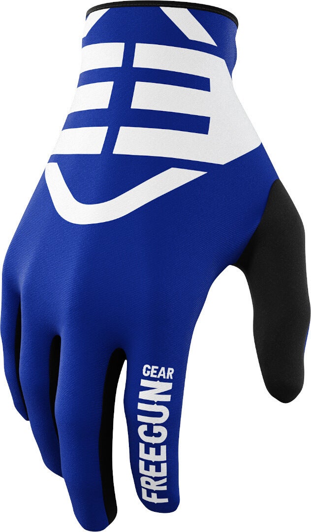 Freegun Devo Skin Gants de motocross bleu/blanc 10 Figure 1