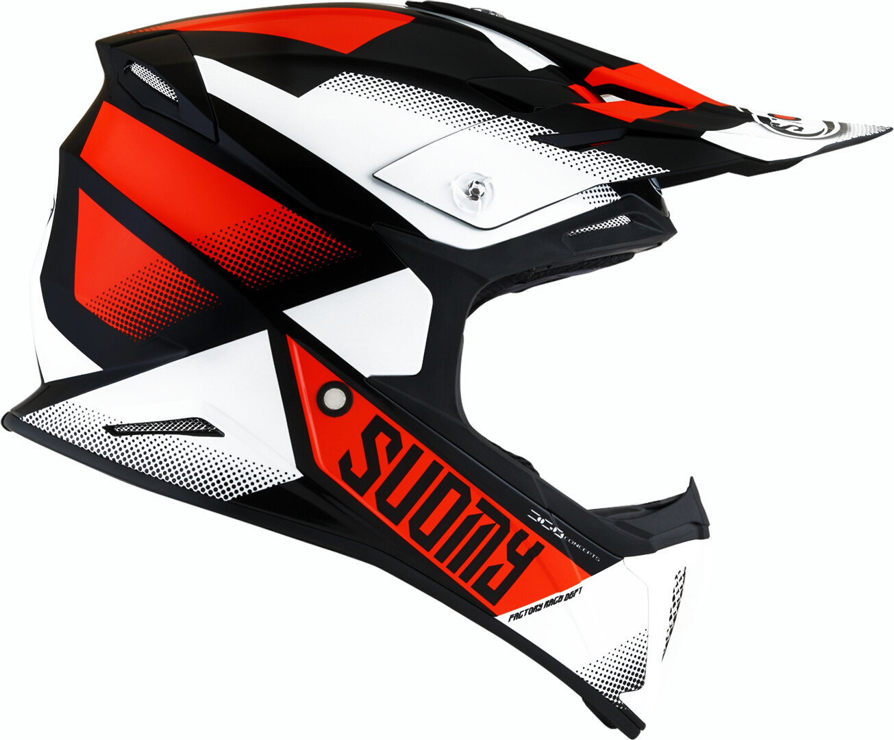 Suomy X-Wing Grip Capacete de motocross preto/branco/laranja 2XL Figura 5