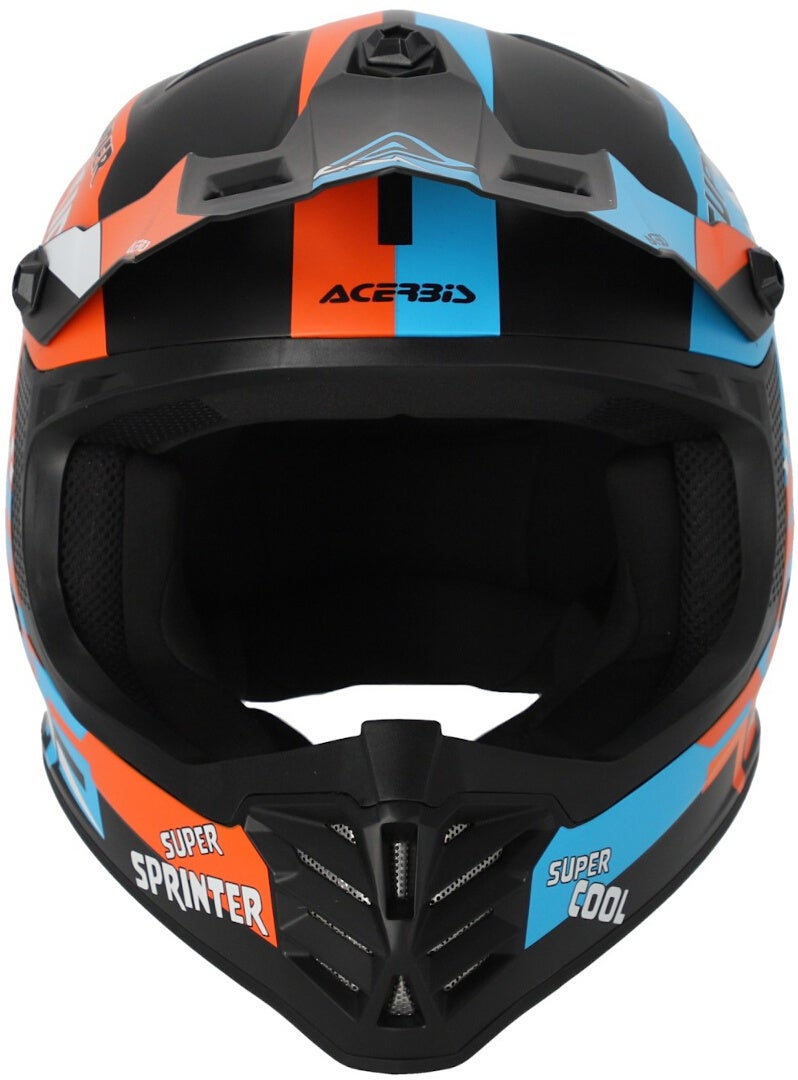Acerbis Profile Jugend Motocross Helm schwarz matt/orange Y/L (51/52) Abbildung 5