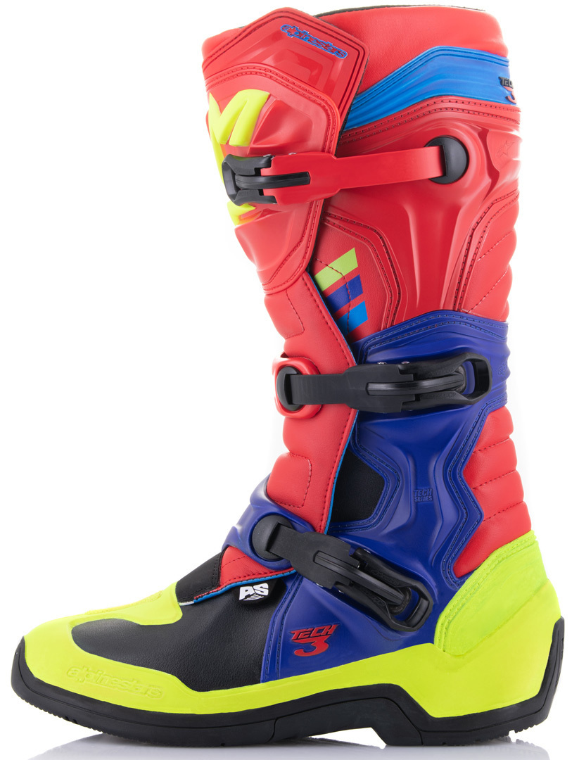 Alpinestars Tech 3 Stivali Motocross rosso/blu 13 (48) Figura 6
