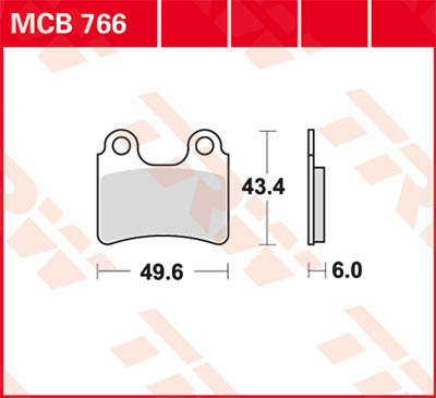 TRW Lucas Bremsbelag MCB766 Figura 1