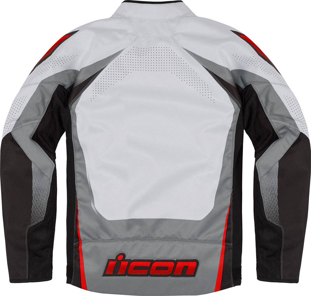 Icon Hooligan Ultrabolt Motorcycle Textile Jacket grey/black/red XL Figure 2
