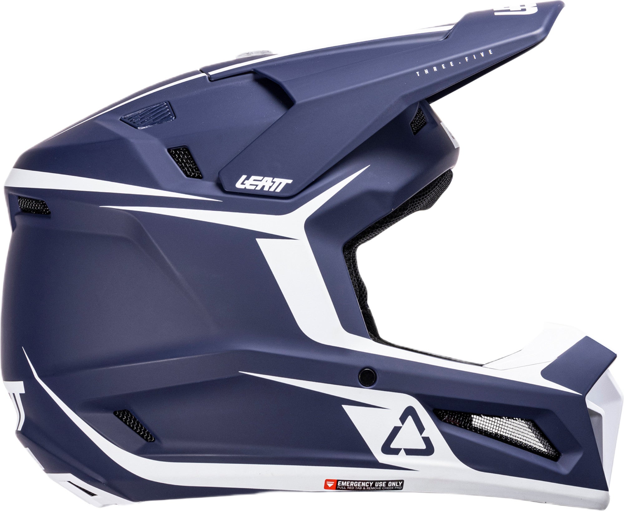 Leatt 3.5 V26 Casque de motocross avec lunettes bleu/blanc S (55/56) Figure 3