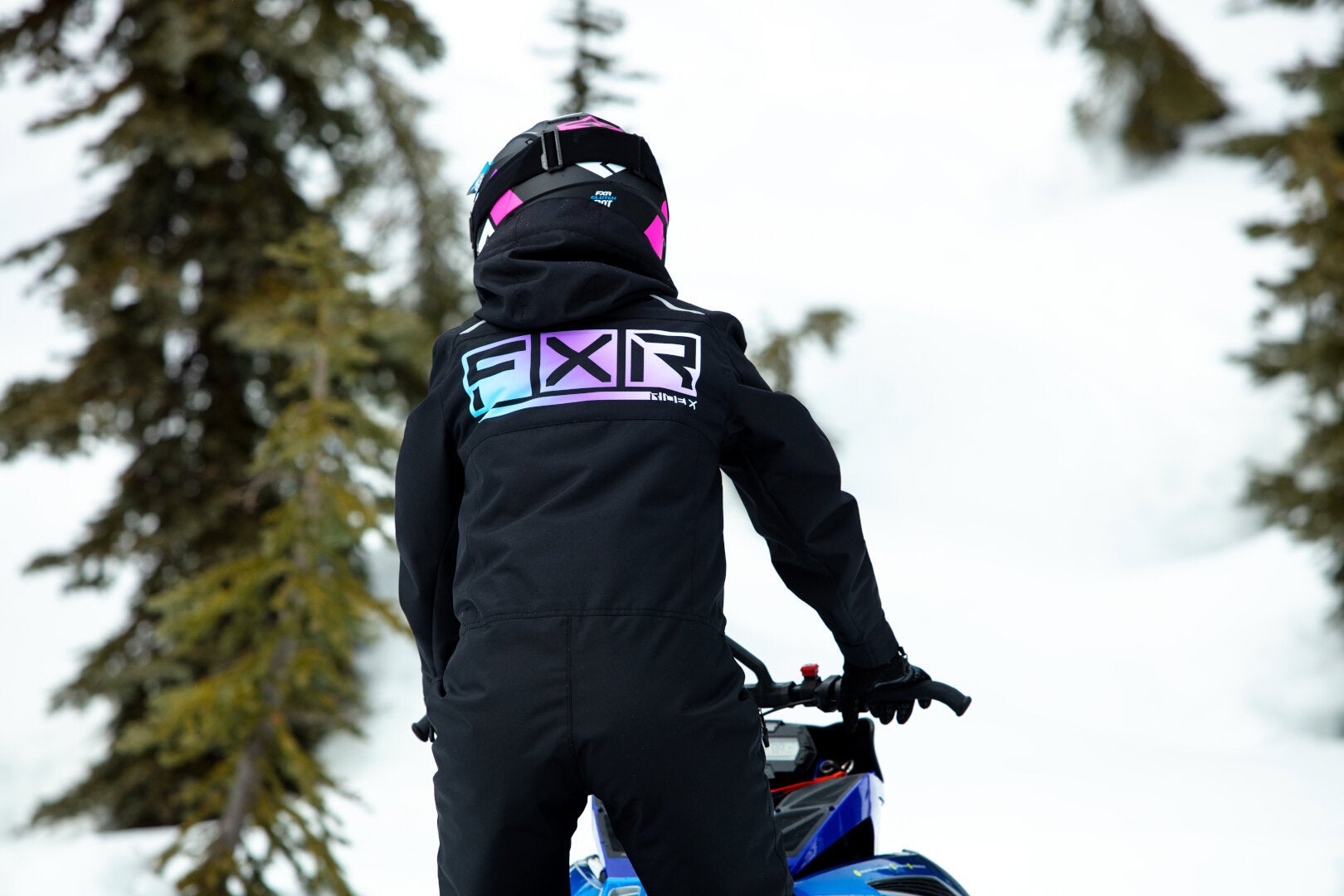 FXR Recruit Lite 2023 Ladies One Piece Snowmobile Suit nero/viola 6 Figura 4