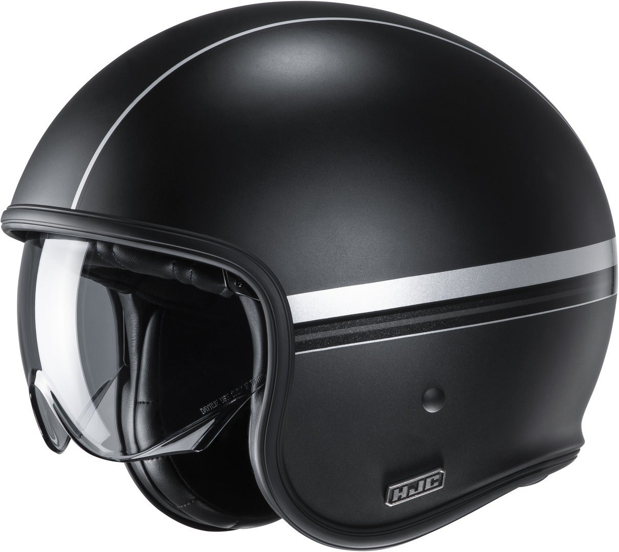 HJC V30 Equinox Jethelm schwarz/silber S (55/56) Abbildung 1