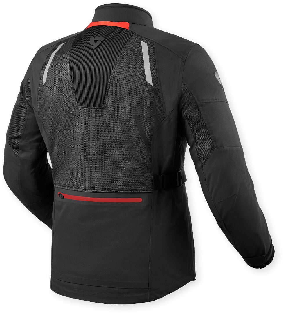 Revit Levante 2 H2O Motorcycle Textile Jacket dark grey/black/red XXL Figure 2