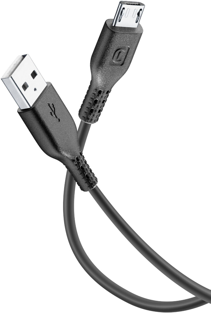 Interphone USB to Micro USB Data-/ Laddkabel 120cm Figur 1