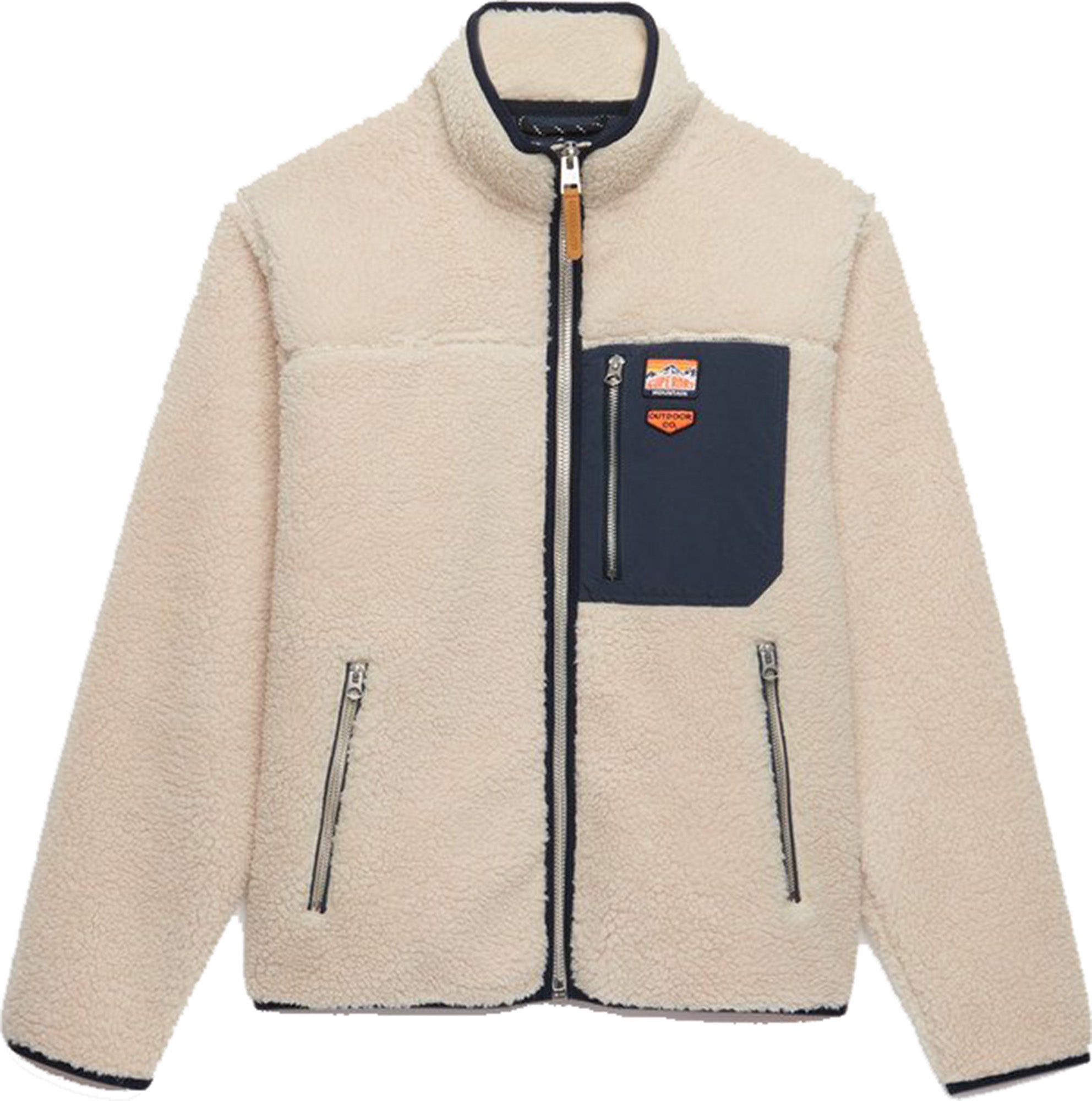 Superdry & Co Vintage Retro Fleece Jacket beige XL Figure 1
