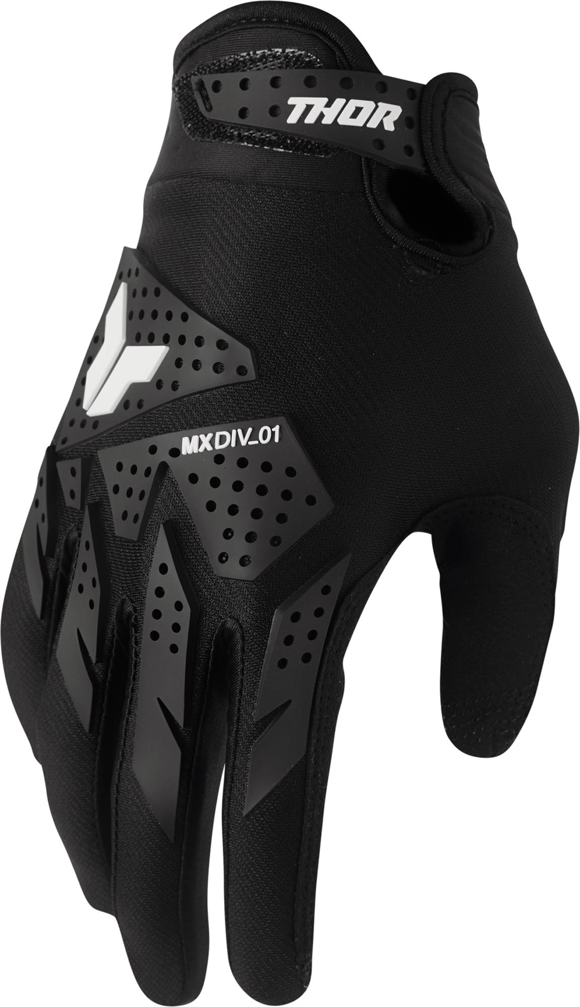 Thor Launchmode XP Gants de motocross pour femmes noir L Figure 1
