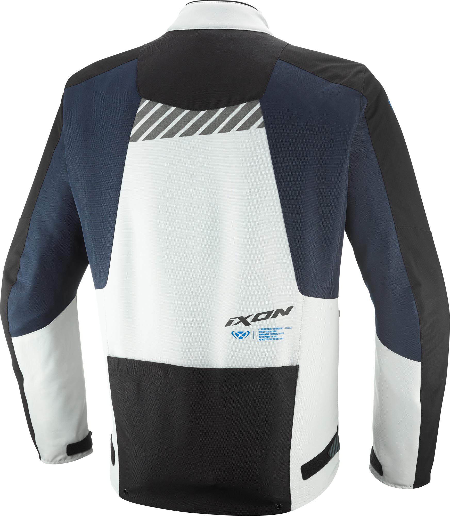 Ixon Tyr Motorcycle Textile Parka black/white/blue L Figure 2