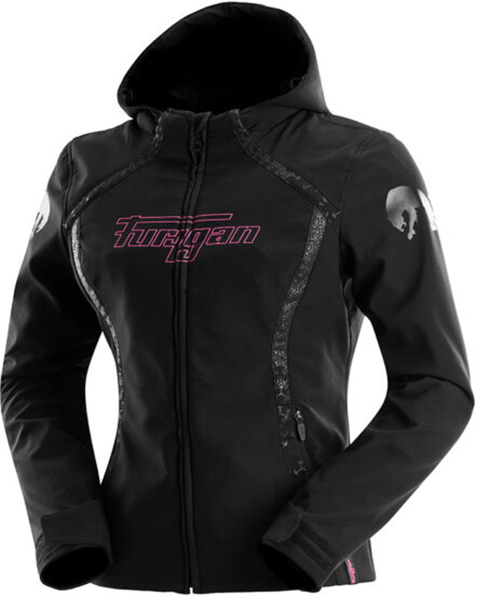Furygan Skye wasserdichte Damen Motorrad Textiljacke schwarz/rosa S Abbildung 1
