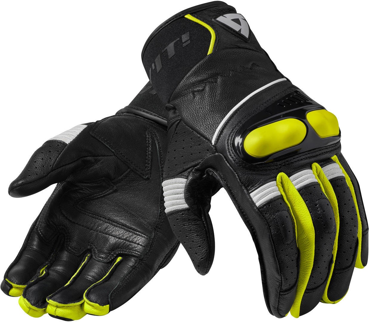 Revit Hyperion Motorcycle Gloves black/yellow M Figure 1