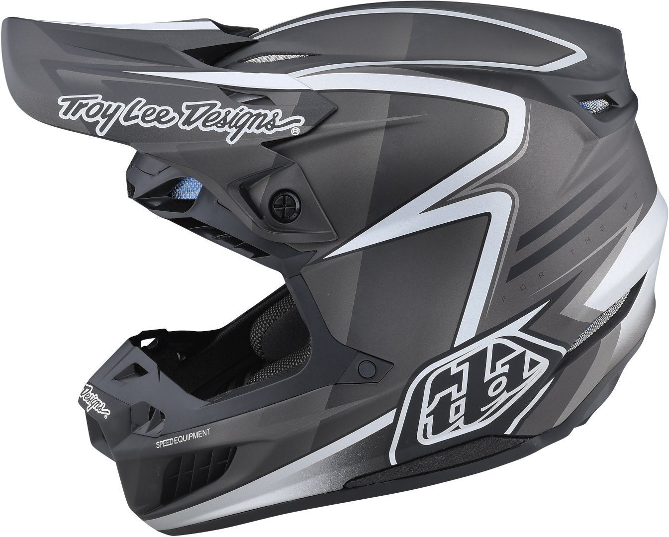 Troy Lee Designs SE5 MIPS Carbon Lines Casco Motocross nero opaco S (55/56) Figura 1