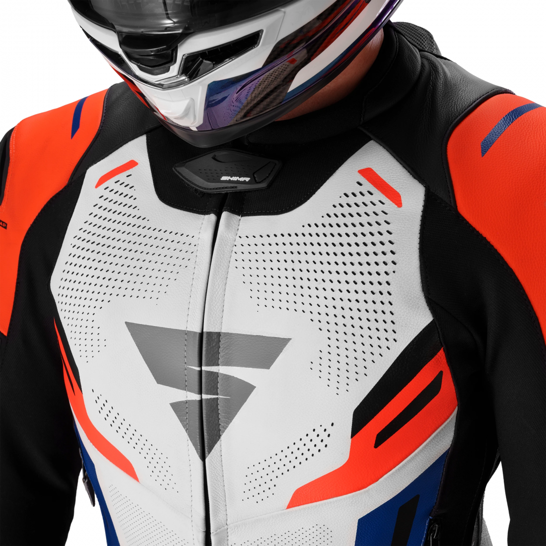 SHIMA Mission ST Jachetă de piele de motocicletă Negru/Alb/Roșu 50 Figura 12