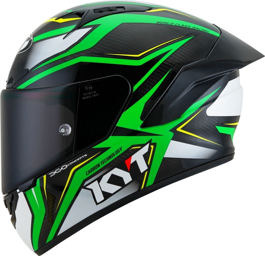 KYT NZ Race Carbon Stride Casco Verde Neon M (57/58) Figura 5