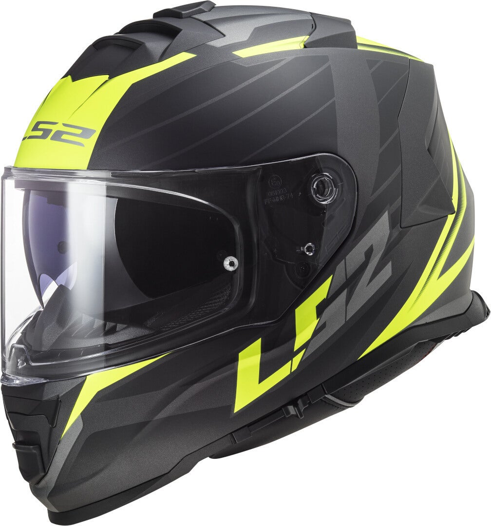 LS2 FF800 Storm II Nerve Helm schwarz/neon-gelb S (55/56) Abbildung 1