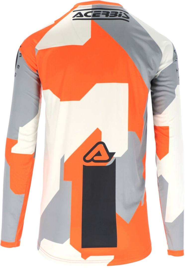 Acerbis MX Linear Sumbawa Motocross Jersey orange/grau M Abbildung 3