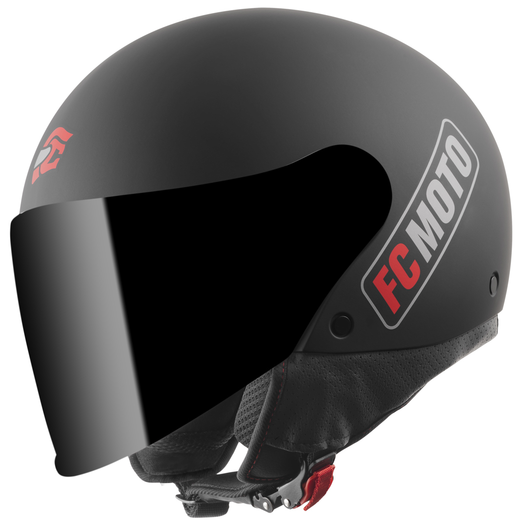 FC-Moto Square-RS Cască cu reacție Negru mat/roșu XS Figura 2