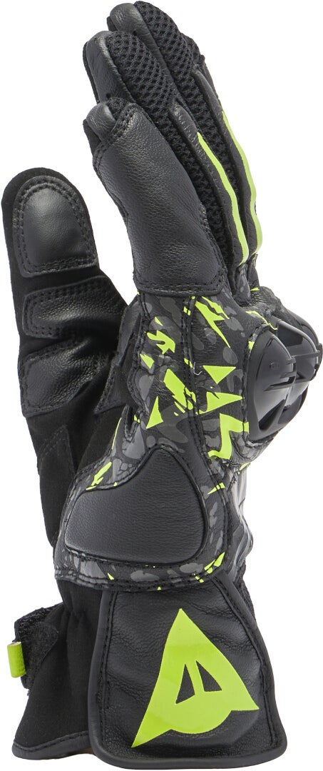 Dainese Mig 3 Unisex Motorcykel handsker sort/grå/gul M Figur 6