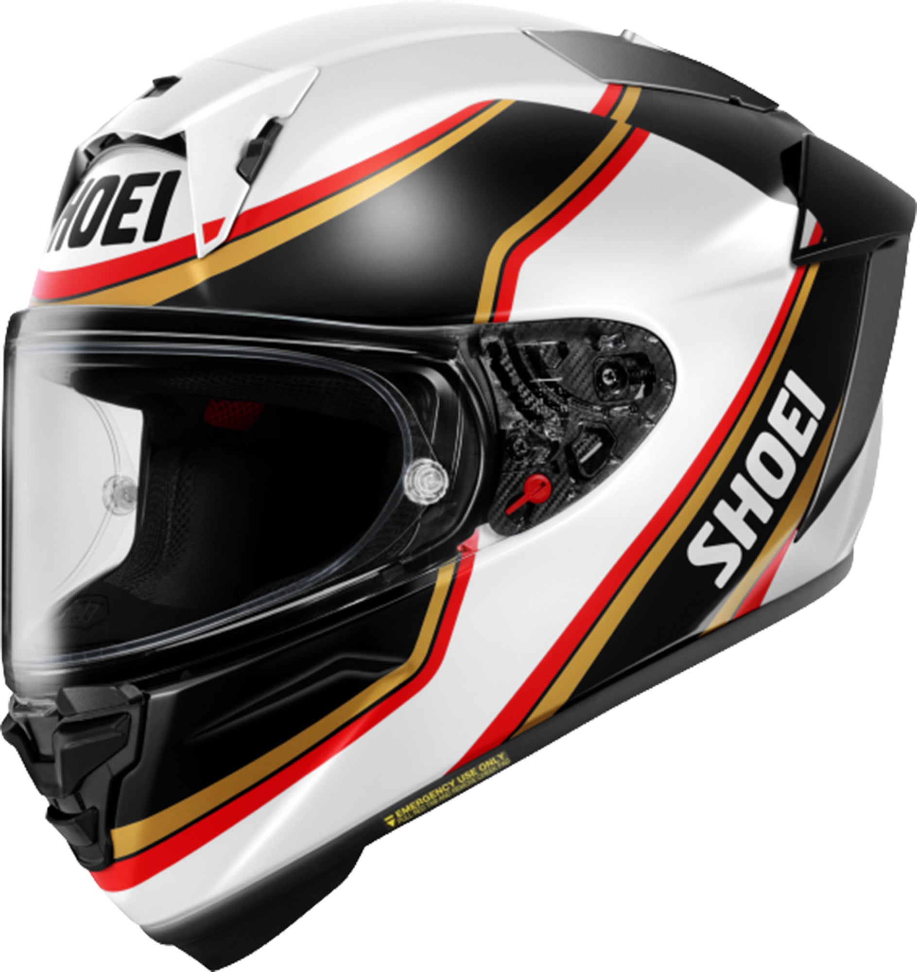 Shoei X-SPR Pro Rainey TC-10 FIM Capacete branco/preto/dourado L (59/60) Figura 1