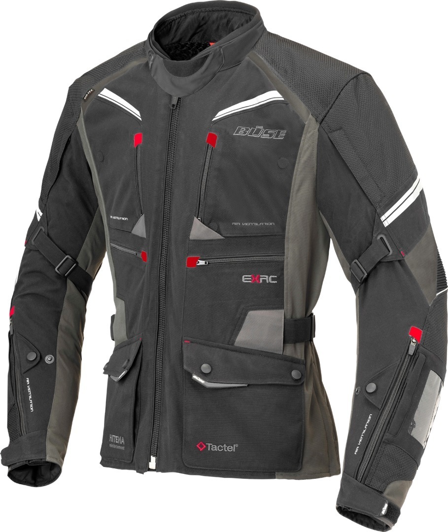 Büse Porto Motorcycle Textile Jacket black/white/red 52 Figure 2