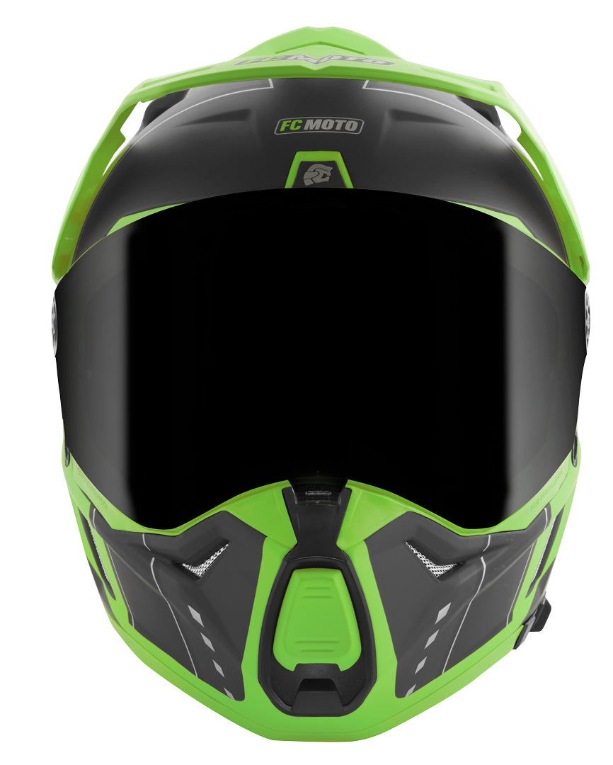 FC-Moto Merkur Pro Air Casco Enduro nero/verde S Figura 6
