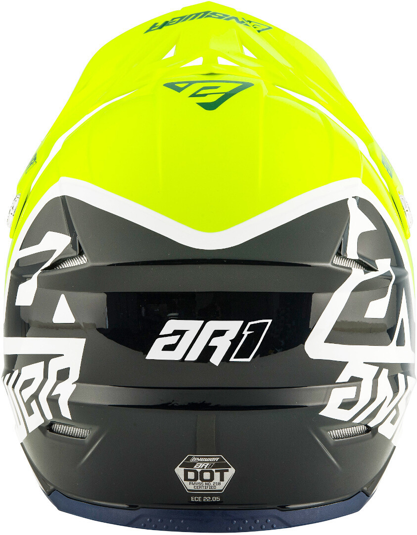 Answer AR-1 Voyd Motocross Helm grau/gelb L (59/60) Abbildung 2