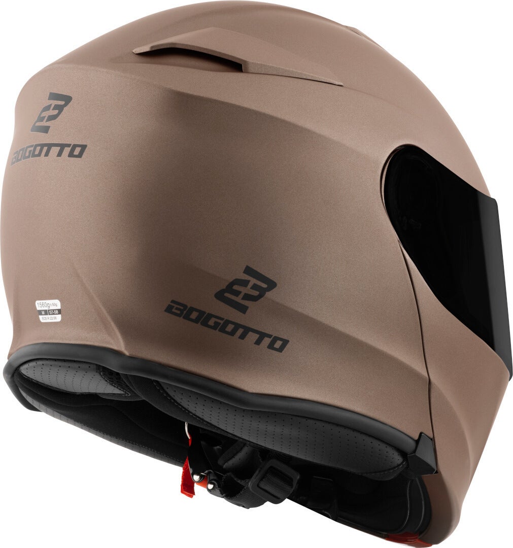 Bogotto H271 BT Bluetooth Casco Marrón mate 2XL Figura 4