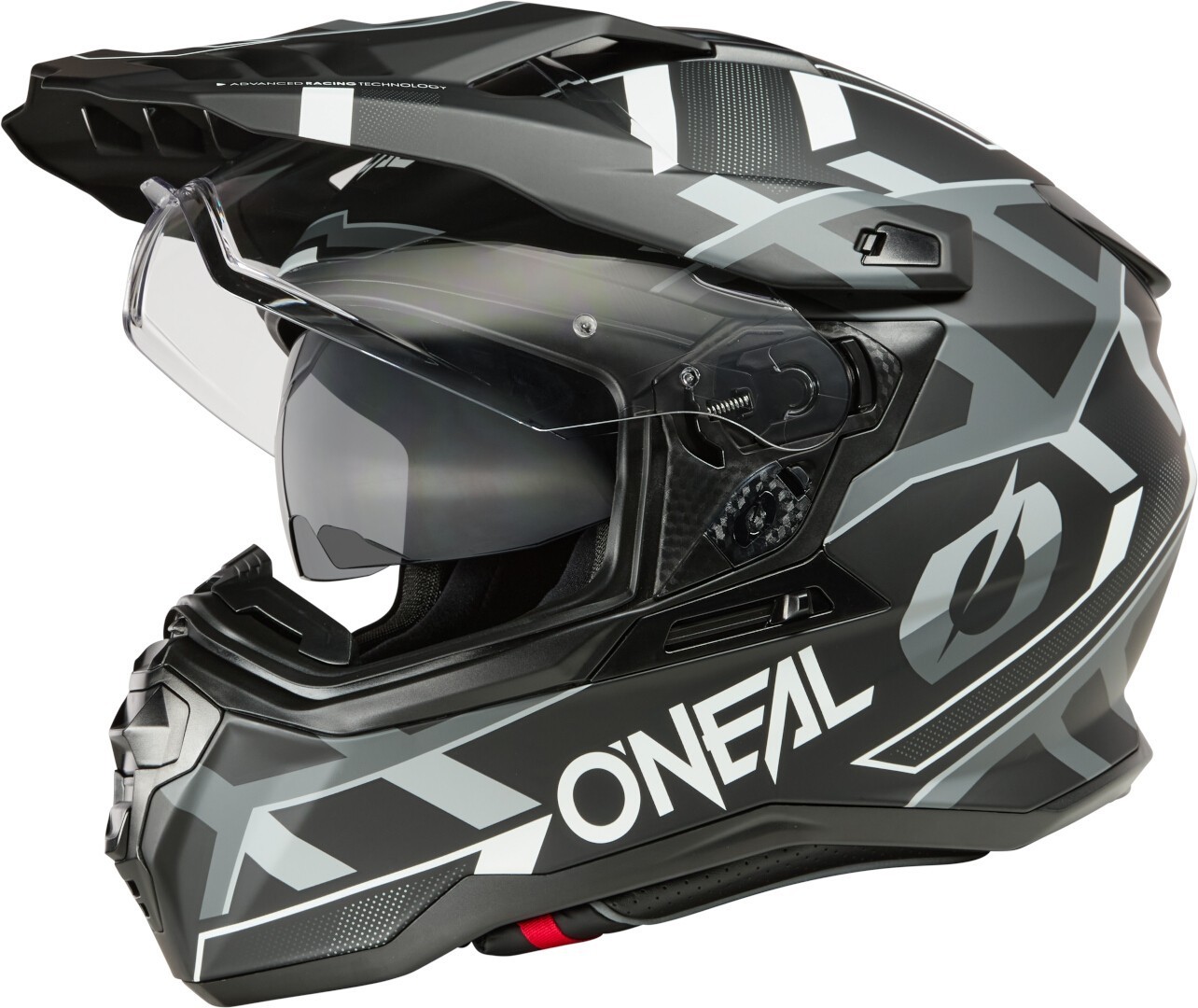 Oneal D-SRS Square V.25 Cască de motocross Negru mat/gri/alb S Figura 8