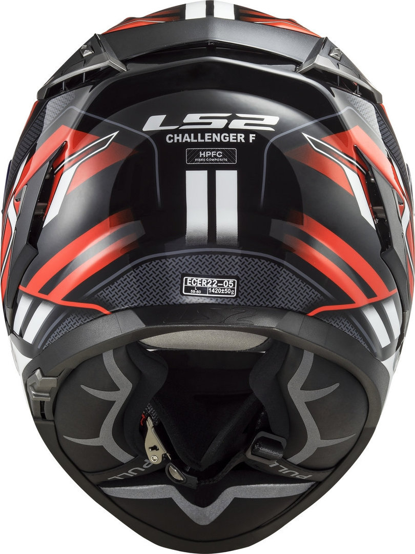 LS2 FF327 Challenger Spin Capacete preto/vermelho M (57/58) Figura 2