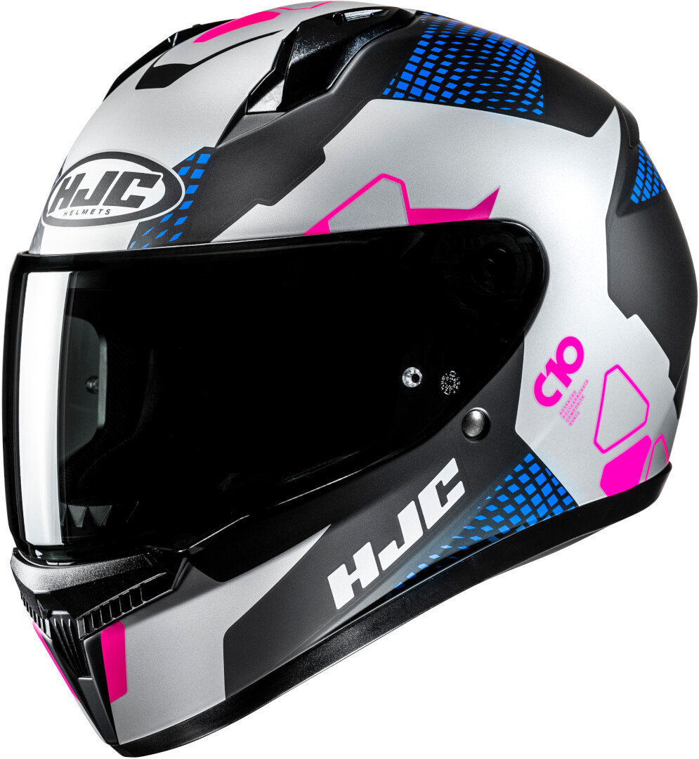 HJC C10 Aspa Helm silber/schwarz/blau/pink XL (60/61) Abbildung 1