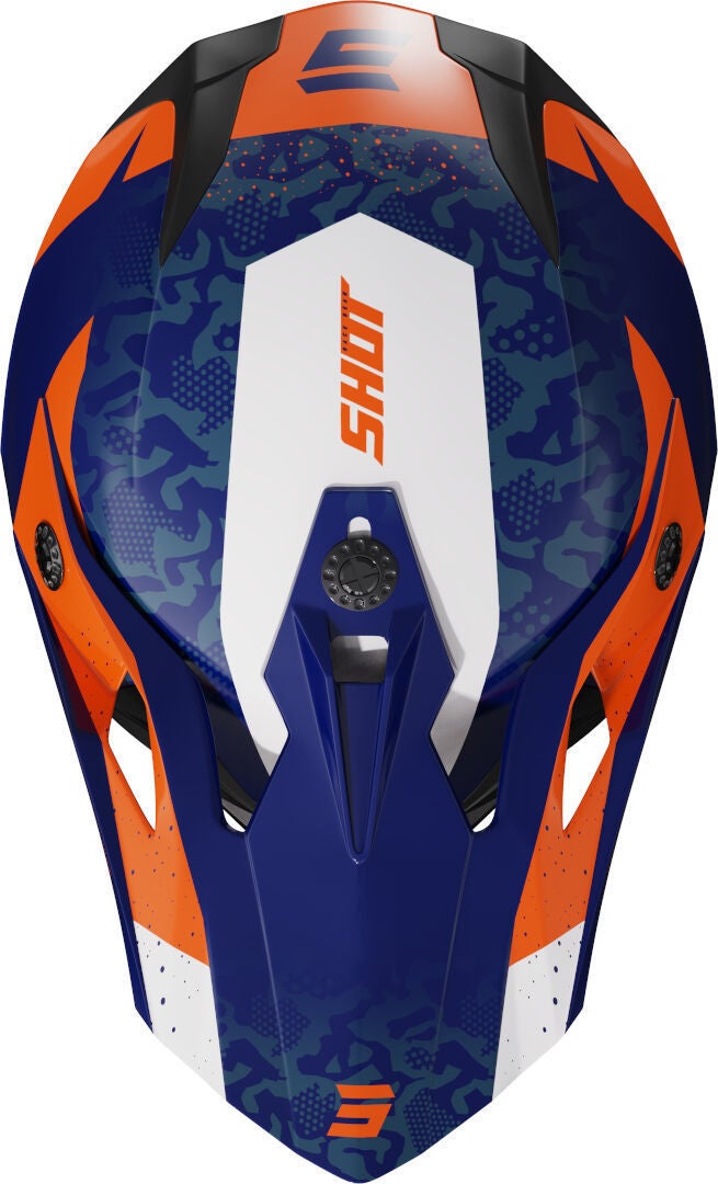 Shot Pulse Airfit Capacete de Motocross Laranja/Azul XL (61/62) Figura 3