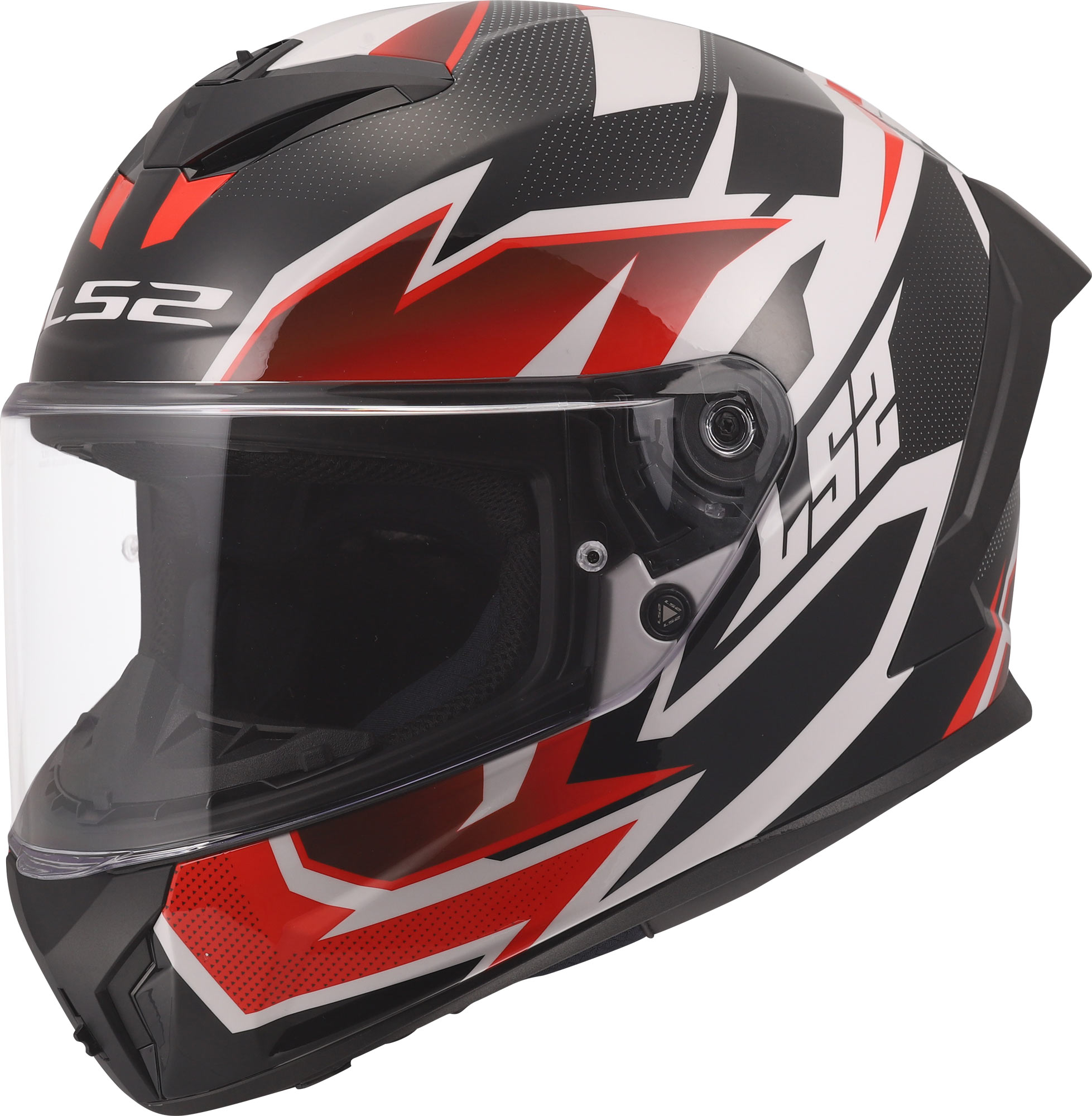 LS2 FF820 Rapid III Xtrem Elmetto bianco/nero/rosso L (59/60) Figura 1