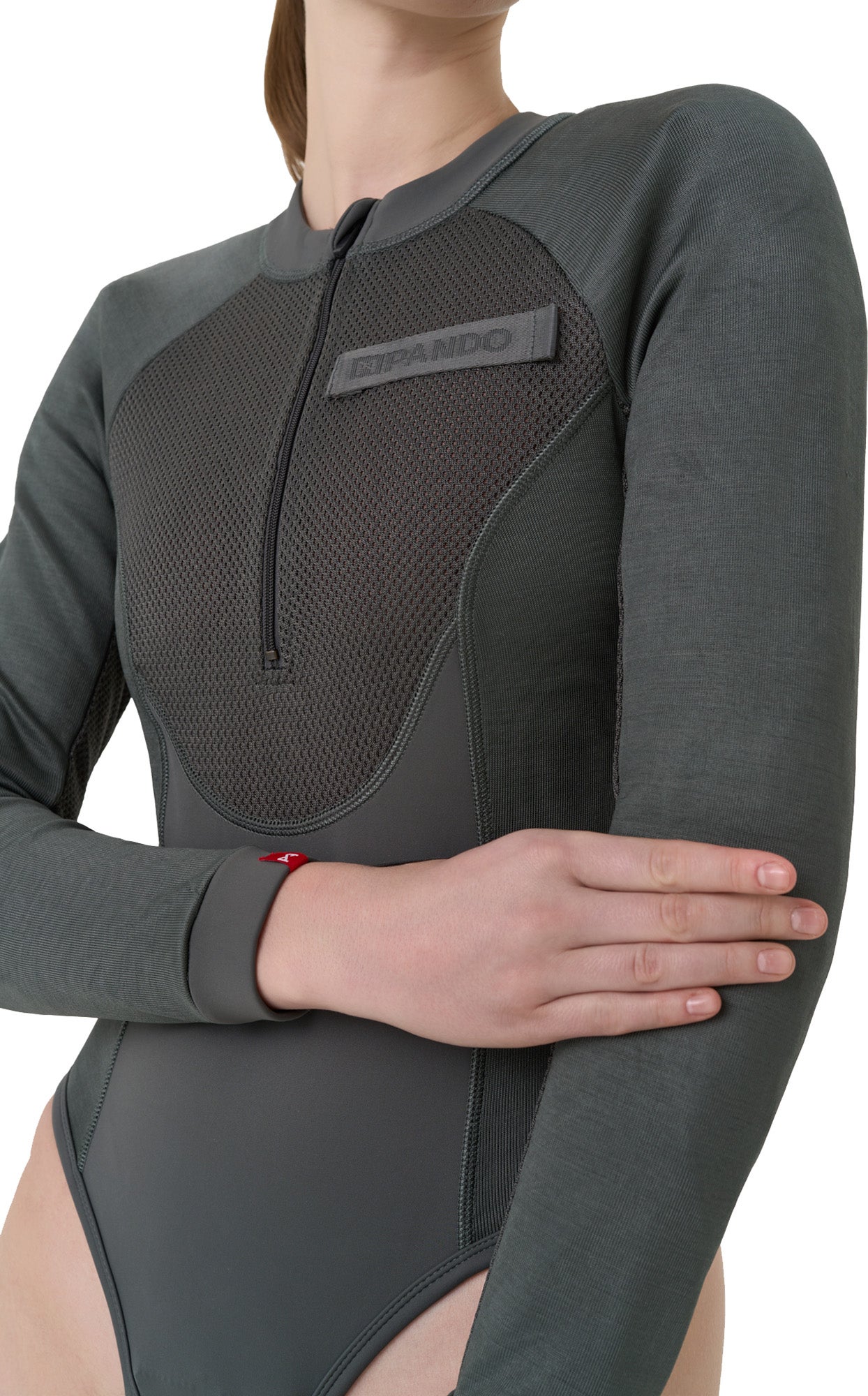 Pando Moto Bia Mesh Ladies Long Sleeve Protector Shirt olive M Figure 4
