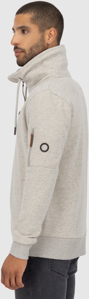 Alife And Kickin EliasAK A Zip Sweatshirt Moletom com zíper bege M Figura 3