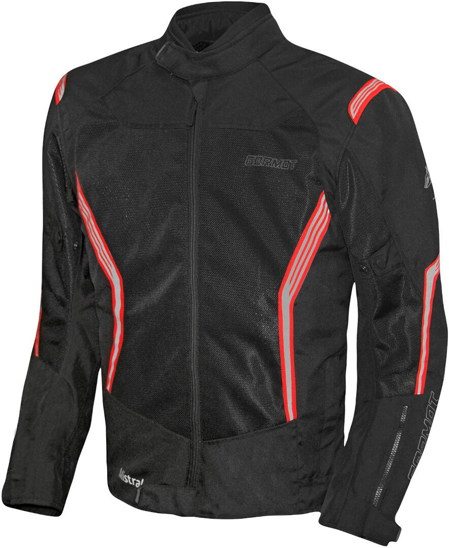 Germot Mistral Motorcycle Textile Jacket black/red L Figure 3