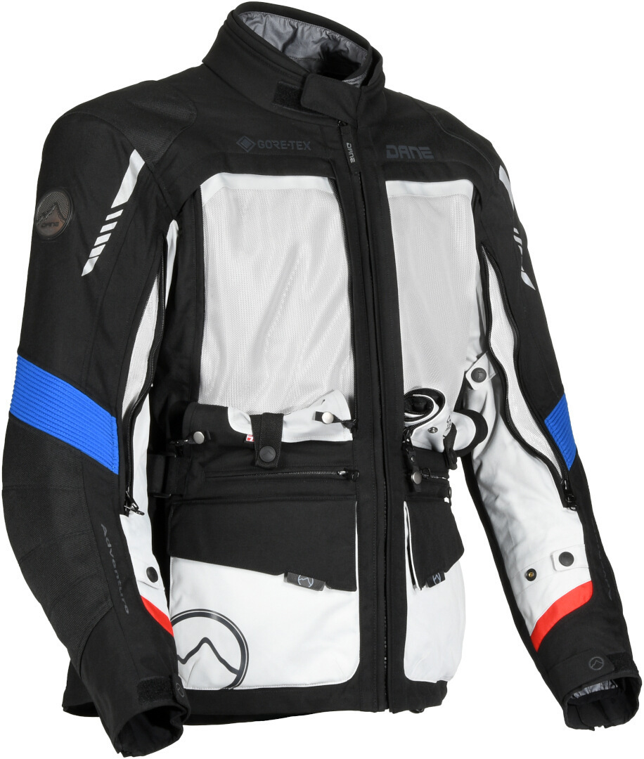 DANE Reykjavik waterproof Motorcycle Textile Jacket grey/black/blue 60 Figure 3