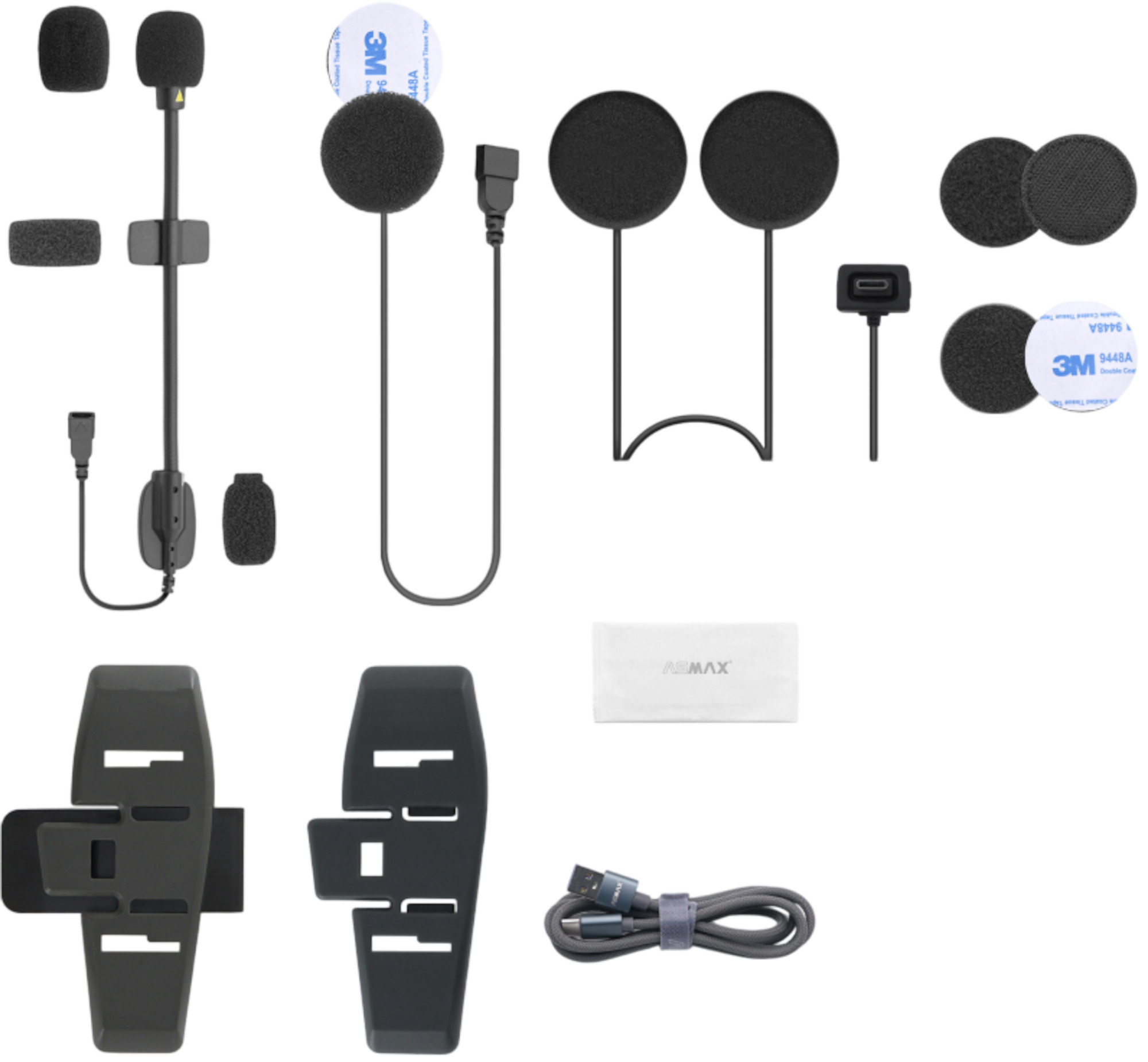 ASMAX S2 Bluetooth kommunikationssystem Enkel uppsättning Figur 6
