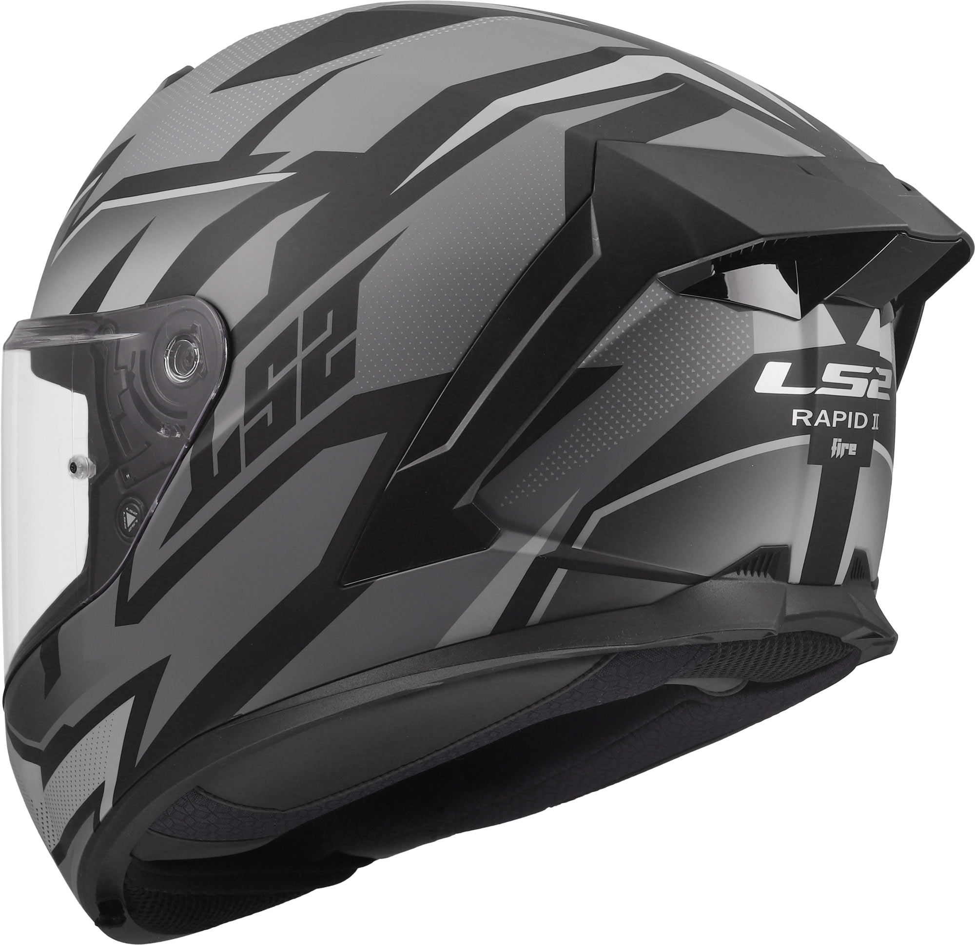 LS2 FF820 Rapid III Xtrem Шлем чёрный/серый L (59/60) Рисунок 6
