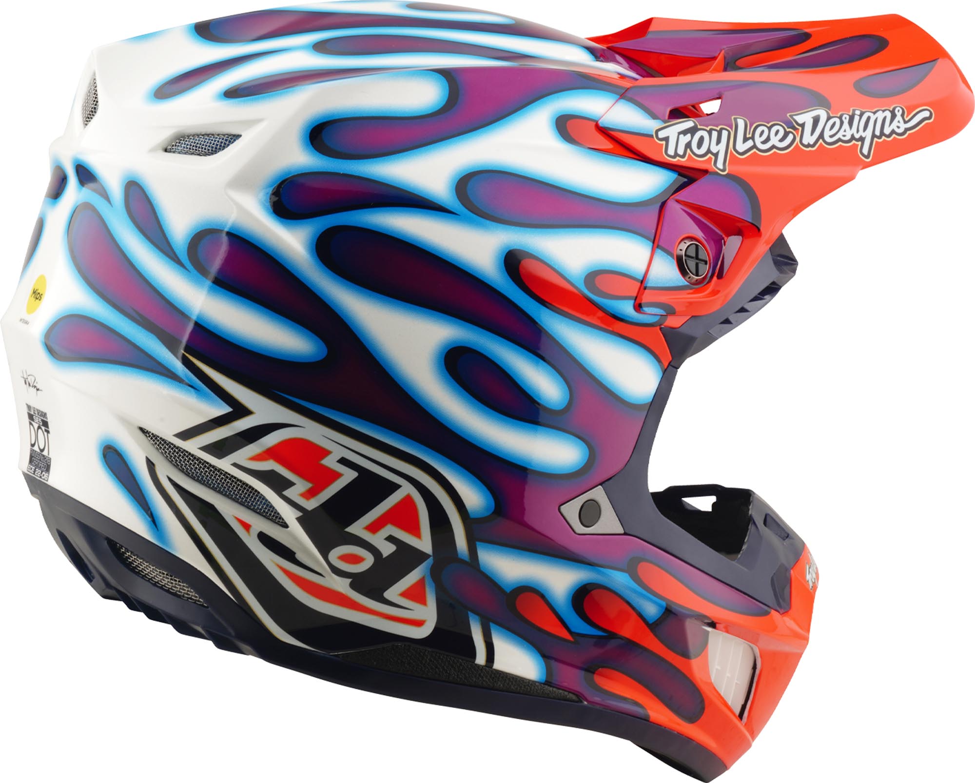 Troy Lee Designs SE5 Composite MIPS Overspray Motocross Helmet M (57/58) Figure 4