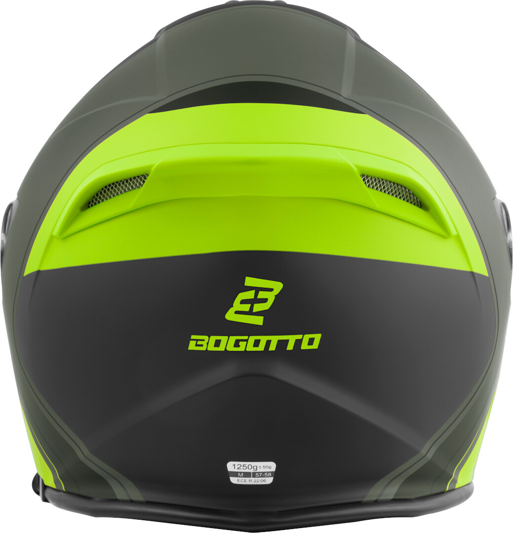 Bogotto H586 City-B Cască cu reacție Negru mat/verde/galben L Figura 3