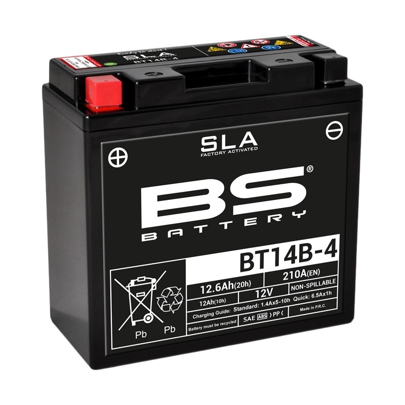 BS-batteri Fabriksaktiverat underhållsfritt SLA-batteri - BT14B-4 Figur 1