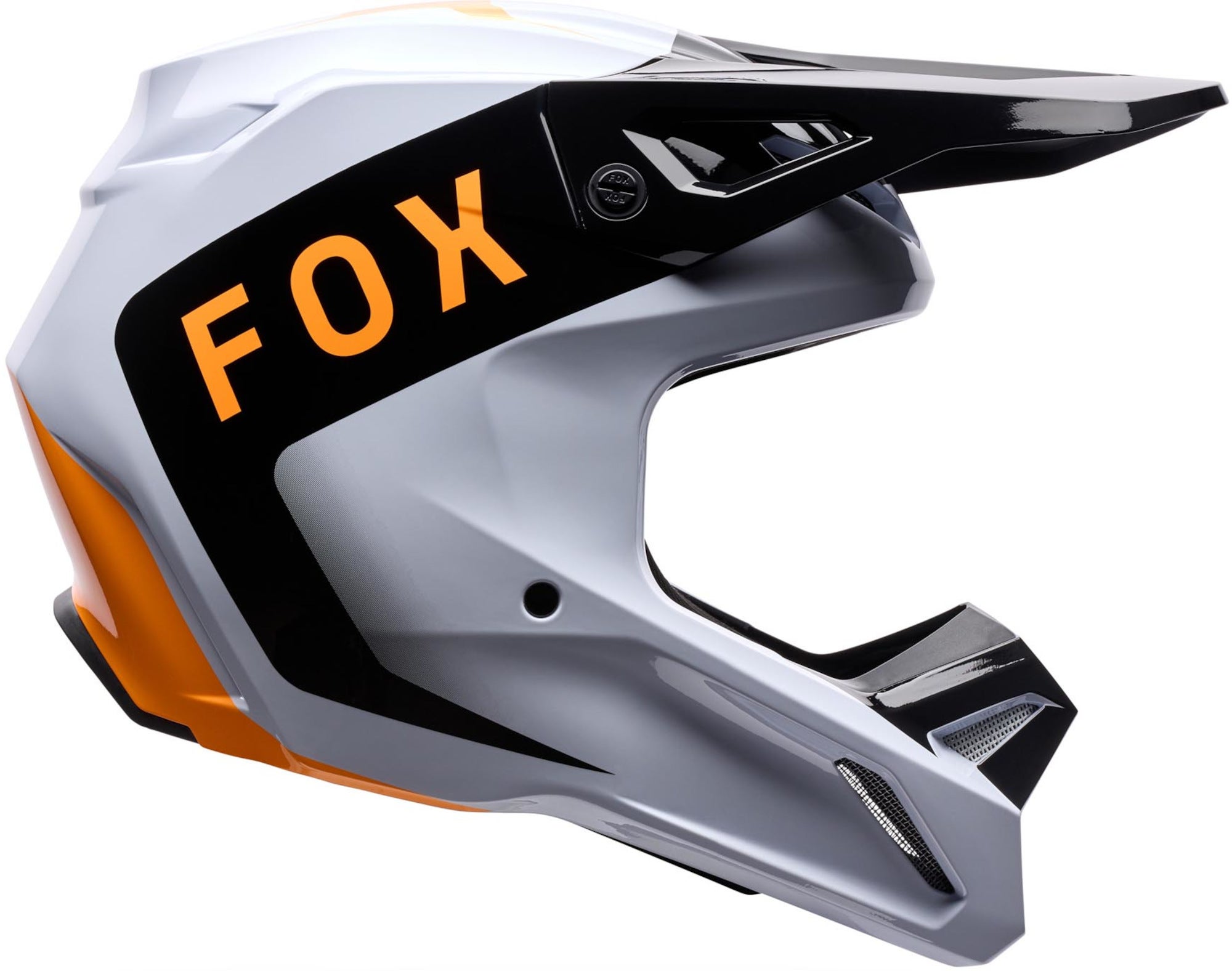 FOX V1 Noble 청소년 모토크로스 헬멧 흰색/검정/노란색 Y/S (49/51) 그림 2