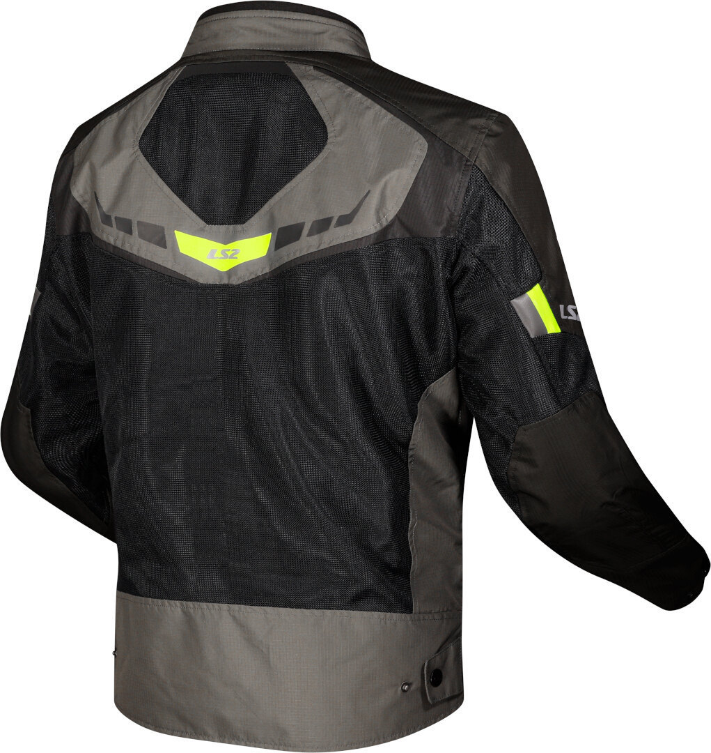 LS2 Garda Air Motorrad Textiljacke schwarz/neon M Abbildung 2