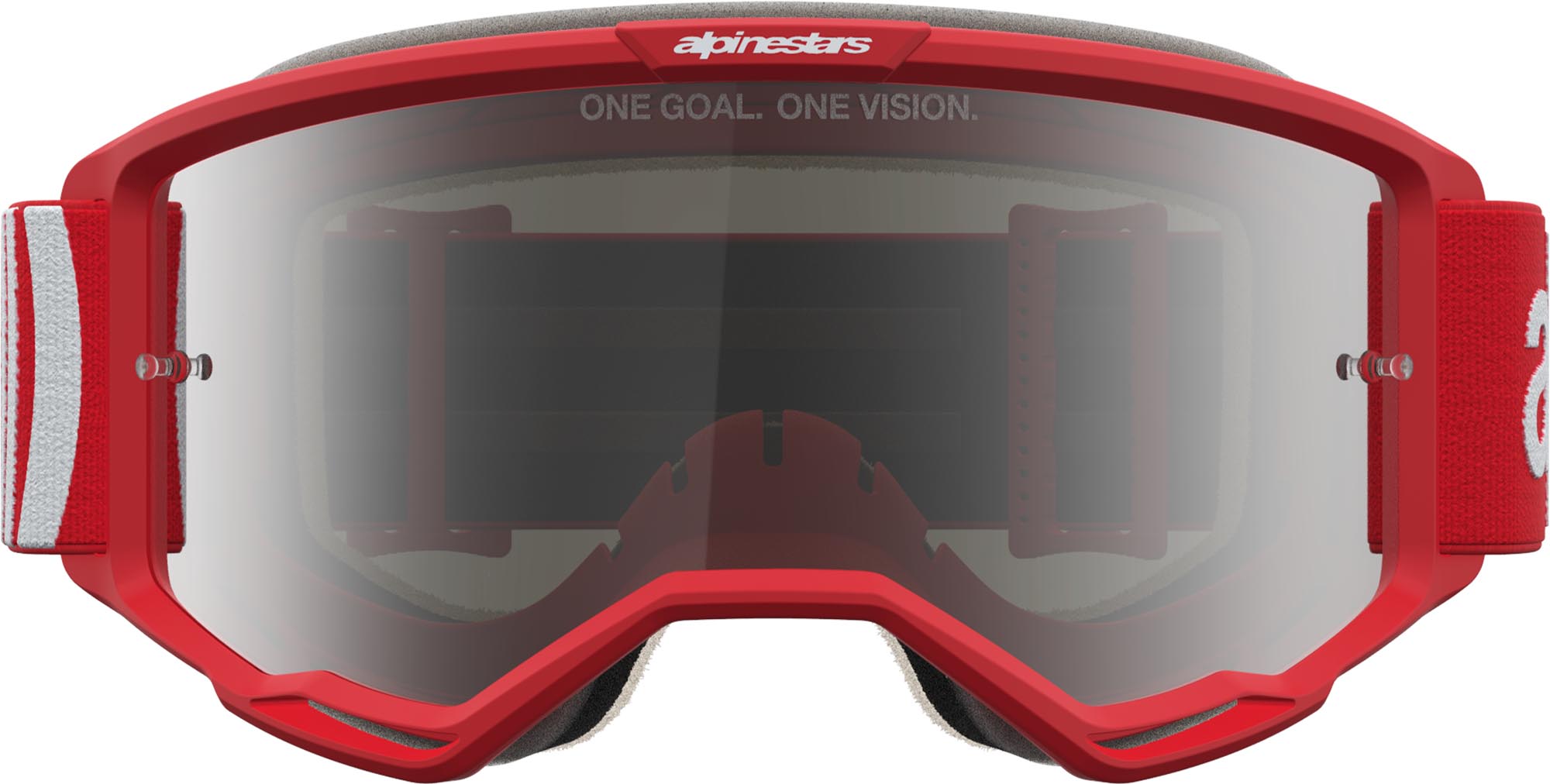 Alpinestars Vision 5 Hone Mirror Motocross Goggles red/white Figure 4