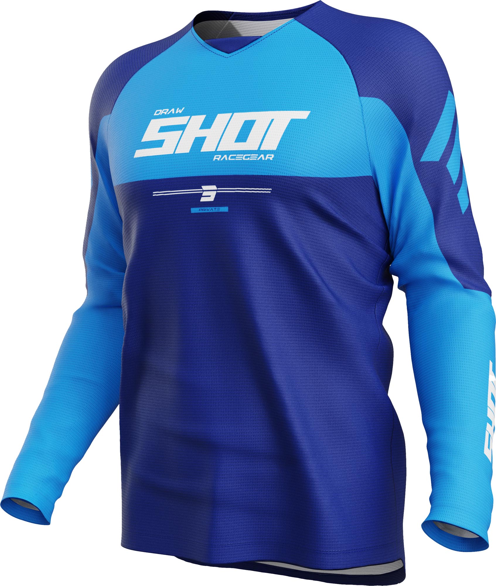 Shot Draw Private Motocross-paita sininen 3XL Kuva 1