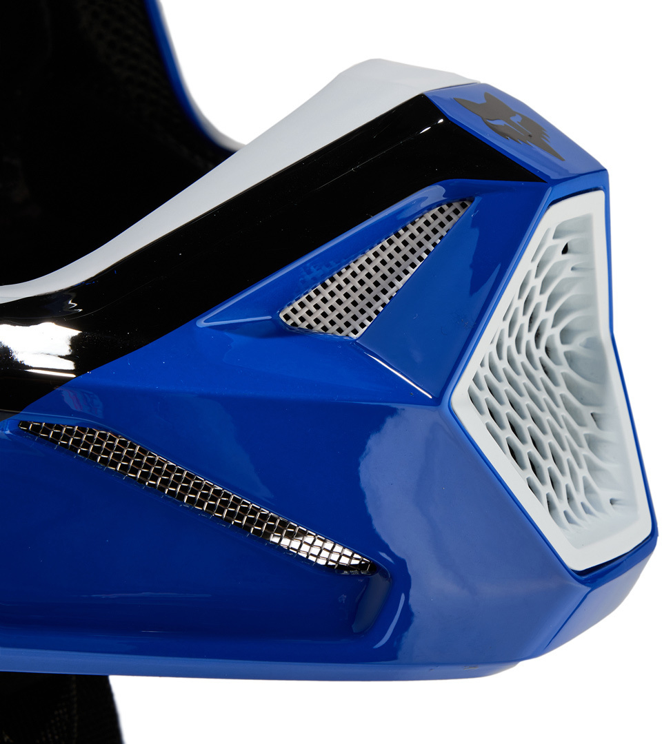 FOX V1 Nitro MIPS Motokrosová přilba černý/bílý/modrý XXL (63/64) Obrázek 3