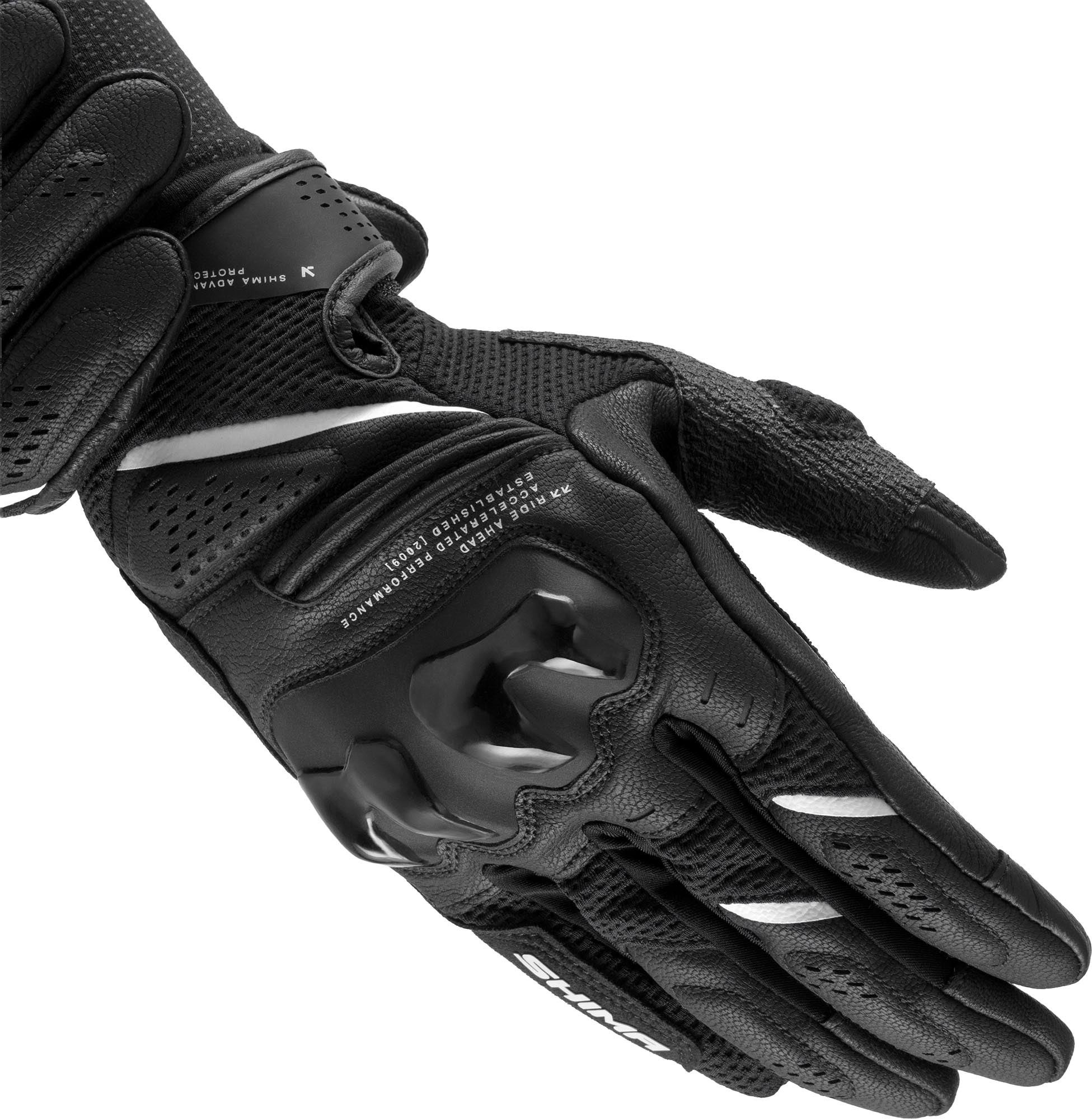 SHIMA Spark 3.0 Dames Motorhandschoenen zwart/wit S Figuur 1